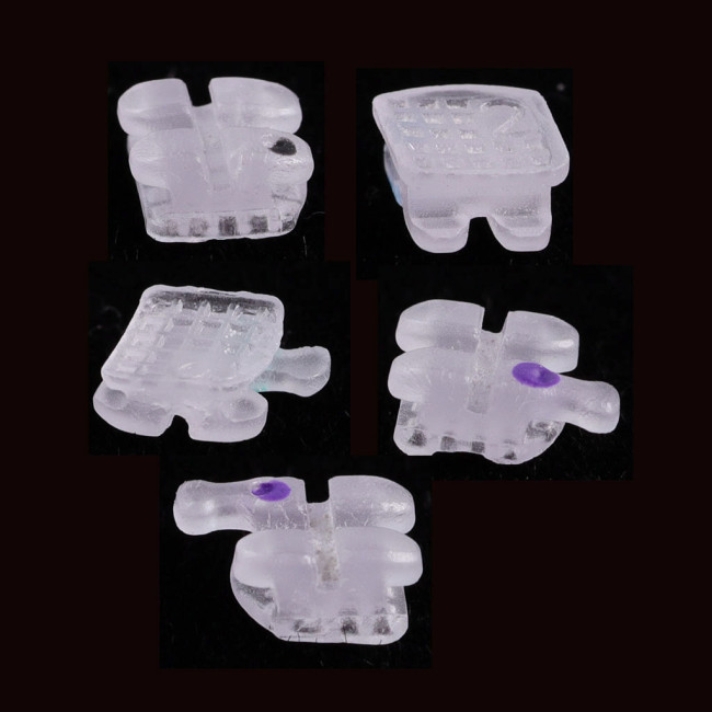 ORMAER Dental Orthodontic Ceramic Brackets Brace 3M Style Roth MBT 022/018 Hook 3/345