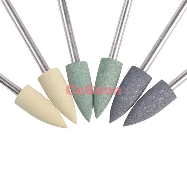 12Pcs Dental Silicon Polishing Polisher HP 0412/0312 Diamond Burs Resin Porcelain Composite Polishing Kit