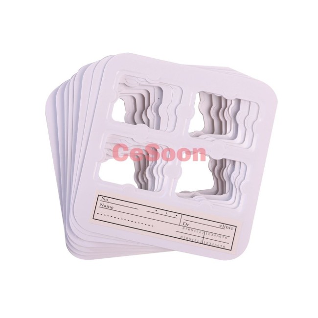 100Pcs Dental Clinic Universal X-Ray Film Mount Frame 2/4Holes For Clinic Record