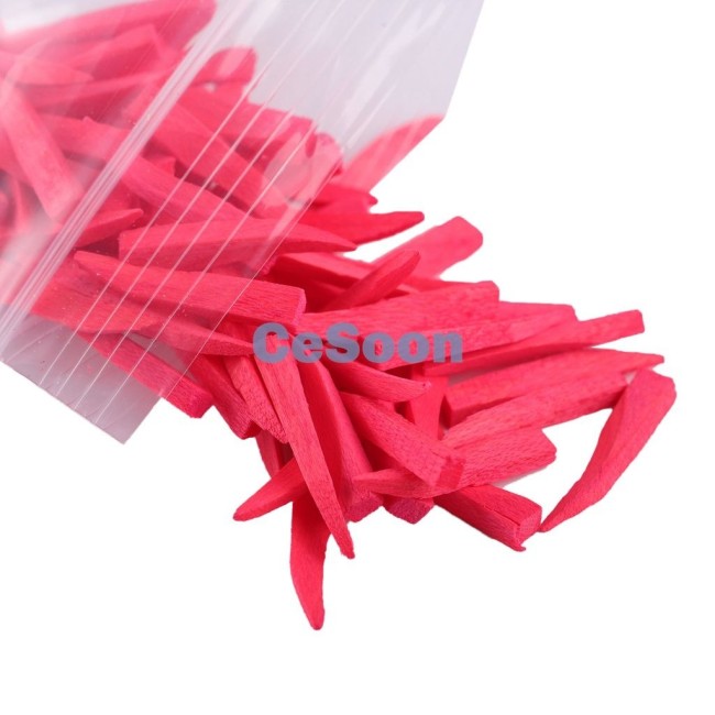 400Pc Dental Wooden Wedges Interdental Composite Fixing Restoration 3 Sizes 4 Colors Options