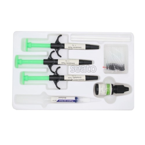 1 PCS Dental Orthodontic Composite Adhesive Set Light Cure Green Glue mini/normal set dental tools