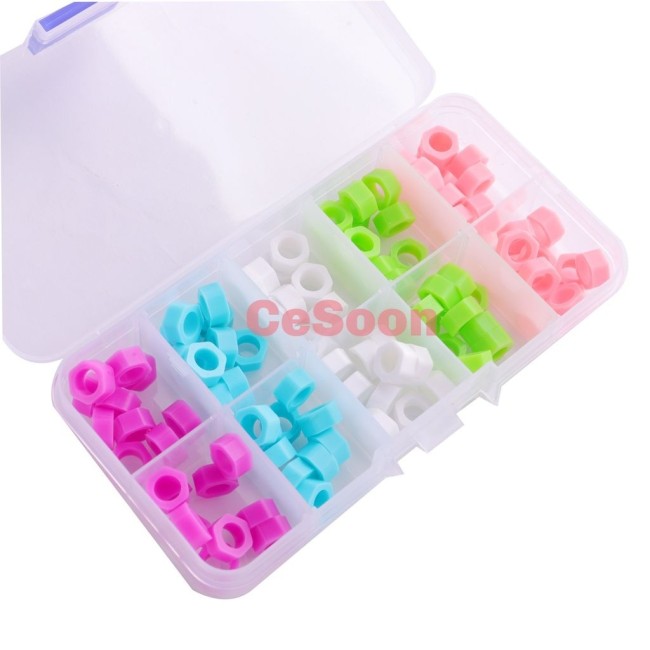 100Pcs/Box Orthodontic Silicone Ring Autoclavable Code Mixed Color Instrument Large Small