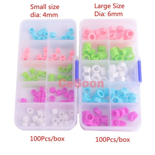 100Pcs/Box Orthodontic Silicone Ring Autoclavable Code Mixed Color Instrument Large Small