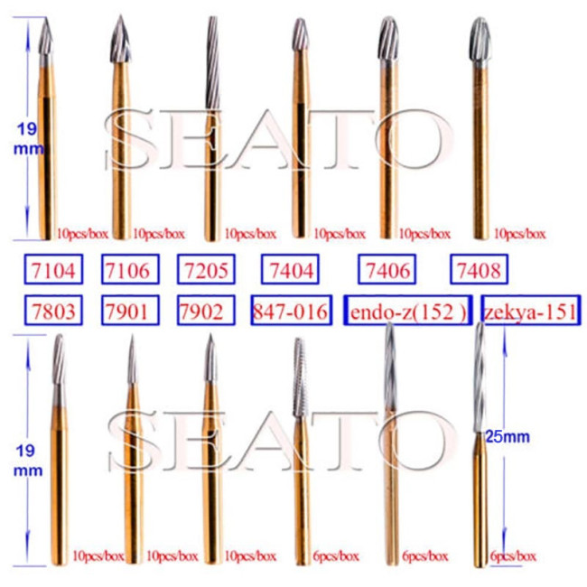 Dental Surgical Bur Burs Carbide Burr Tungsten Steel Drill Bone Cutter FG Zekrya Endo Z