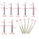 10Pcs Dental Carbide Burs Tapered Fissure Friction Grip for High Speed HP