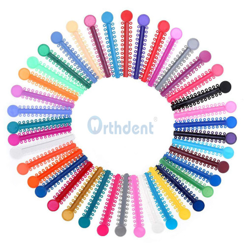 1040 Pcs / Pack Dental Orthodontic Ligature Ties Elastic Rubber Bands Varieties Colors To Choose From