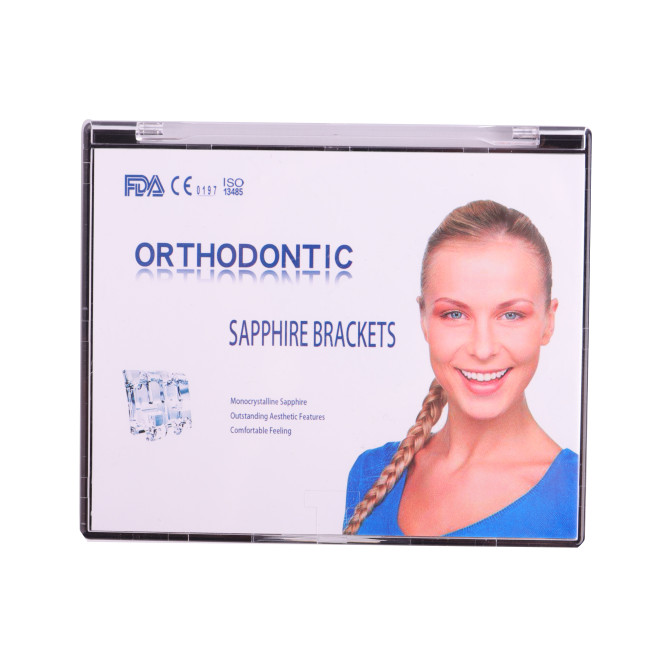 20Pcs Monocrystalline Sapphire Braces Orthodontic Brackets Mini MBT/Roth 0.22 3.4.5 Hooks