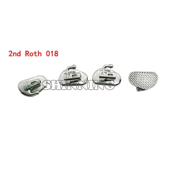 80Pcs Dental Orthodontic Bondable Buccal Tubes Split 1st 2nd Molar MBT Roth 022 018  Non Convertible