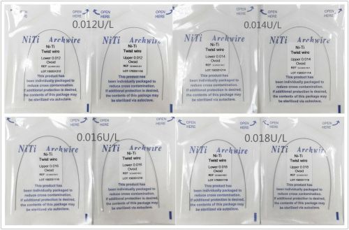 10Pack Dental Orthodontic Niti Twist Arch Wire Round Ovoid Form For Lingual Retainer Bracket Arch Wires