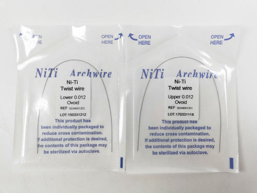 10Pack Dental Orthodontic Niti Twist Arch Wire Round Ovoid Form For Lingual Retainer Bracket Arch Wires