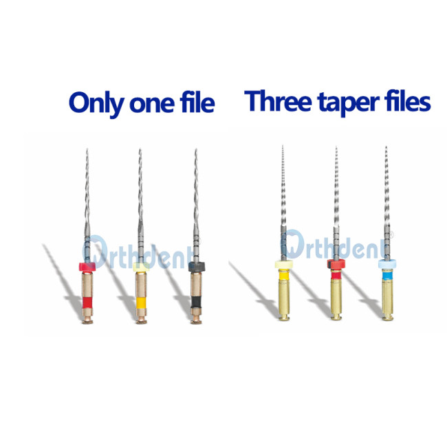 3Pcs/Pack Dental Only One File / Three Taper Files Endodontic Instruments Dentist Tools Assorted 21/25 MM