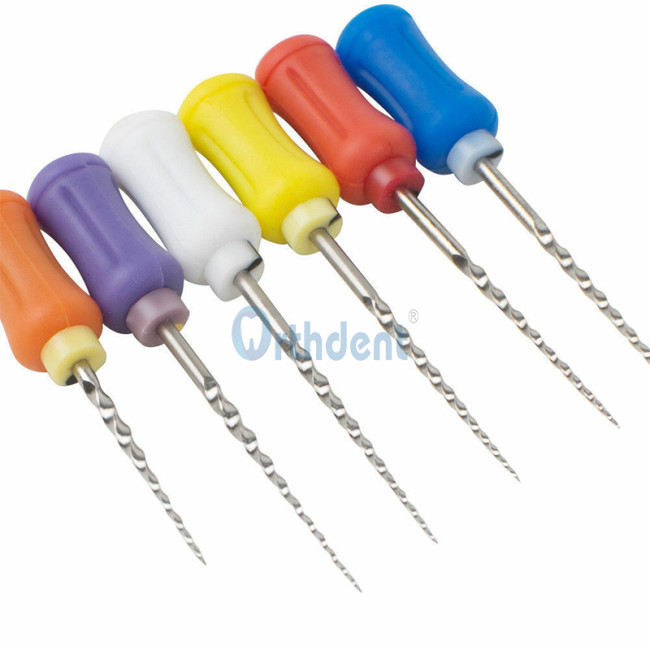 6Pcs/Pack Dental File Endodontics Root Canal Super NiTi Hand Use 21/25 MM Assorted Size SX-F3