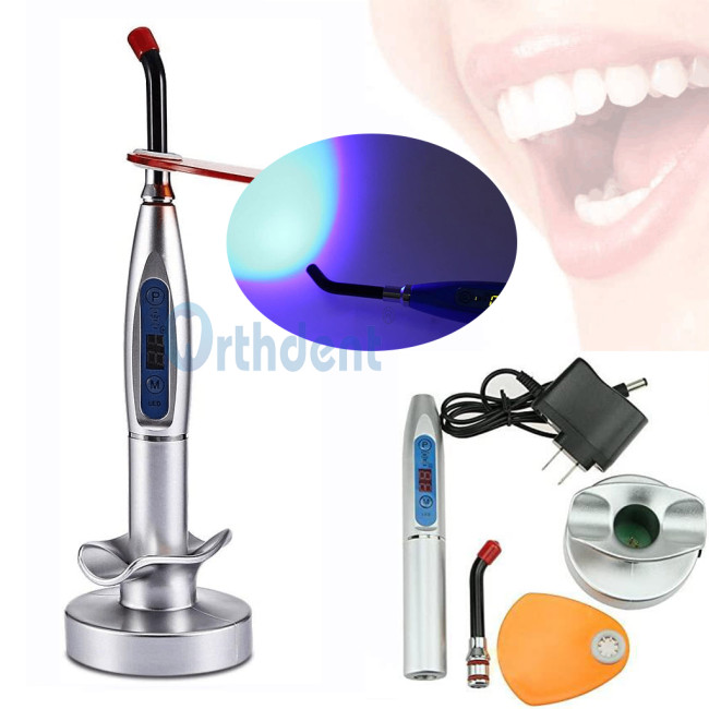 1Pack Dental LED Rainbow Curing Light Lamp 5 W Wireless Cordless Composite Resin Material Machine