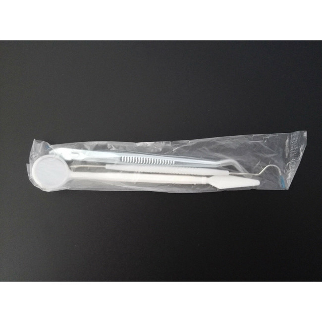3 Pcs/Kit Dental Instruments Mirror Plier Explorer KIT Disposable Stainless Steel Dental Tools Kit