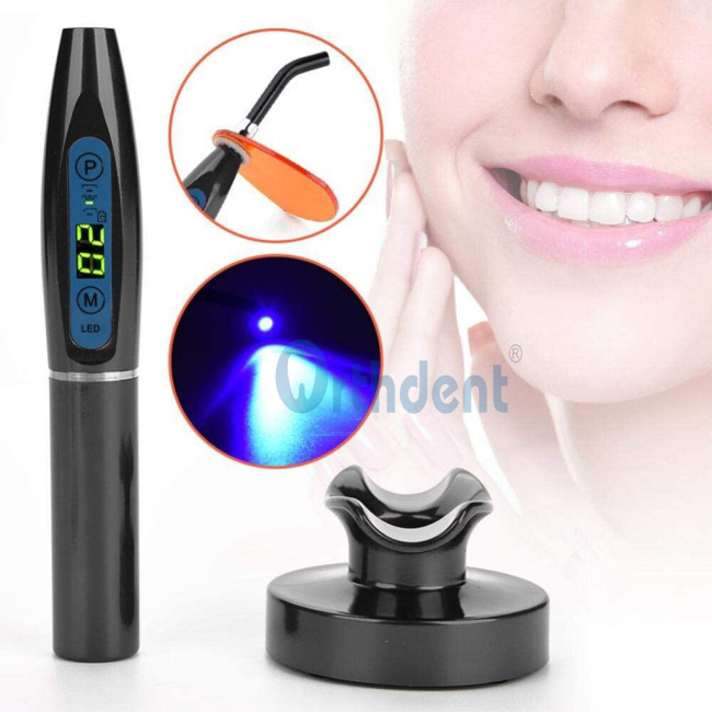 1Pack Dental LED Rainbow Curing Light Lamp 5 W Wireless Cordless Composite Resin Material Machine