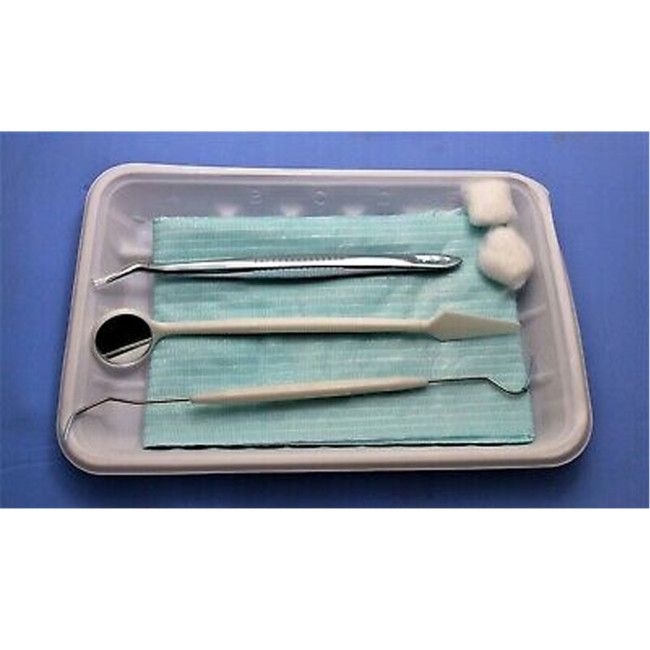7Pcs/Kit Disposable Dental Instruments Mirror Plier Explorer KIT  Stainless Steel Dental Tools Kit