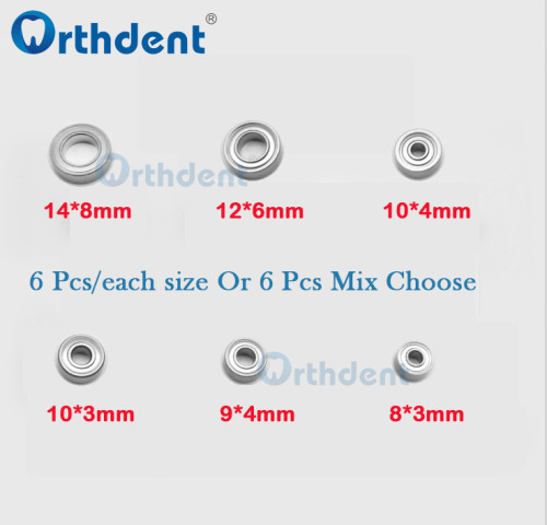 Dental Lab Micro Motor Polishing Drill Bearing,14*8/12*6/10*4/ 10*3/9*4/ 8*3 mm Bearing for High SpeedHandpiece ,Dental Grinding Handle Ball Bearings