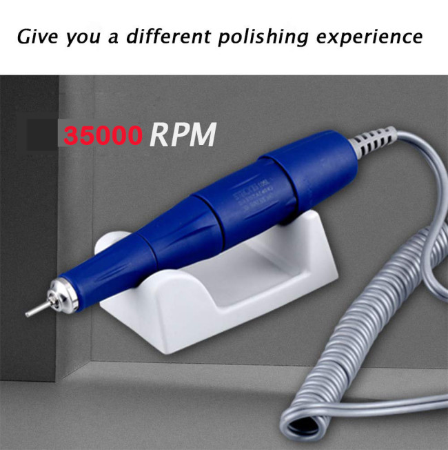 Dental Micromotor Handpiece Electric Handle 35000RPM, 105L-2.35mm Handpiece for Electric Machine