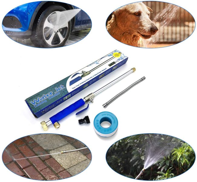Portable Jet High Pressure Power Washer Gun Pressure Washer Wand Extension, High Pressure Hose Nozzle Attachment Wand for Garden and Car Hose