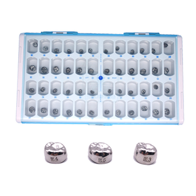 Orthdent 48Pcs/Box Dental Kids Crowns Primary Molar Preformed Stainless Steel Temporary Crown Dentist Orthodontic Dentistry Tools