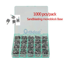 1000Pcs Dental Orthodontic Bracket Metal Braces Dental Monoblock Standard Roth 022 345 hooks Sandblasting monoblock Base
