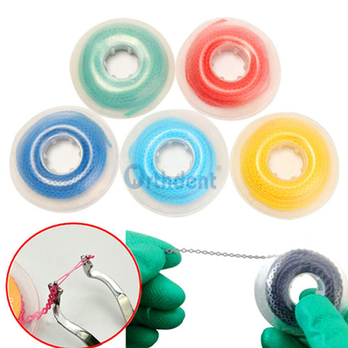 Orthdent 1 Pcs Dental Orthodontic Spool Elastic Rubber Band Power Chains Tie High Strength Ultra Power Chains