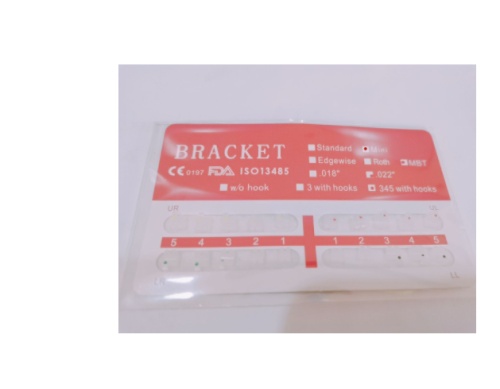 20 Pcs/Pack Dental Ceramic Brackets Braces Mini Roth/MBT 022 Hooks 345