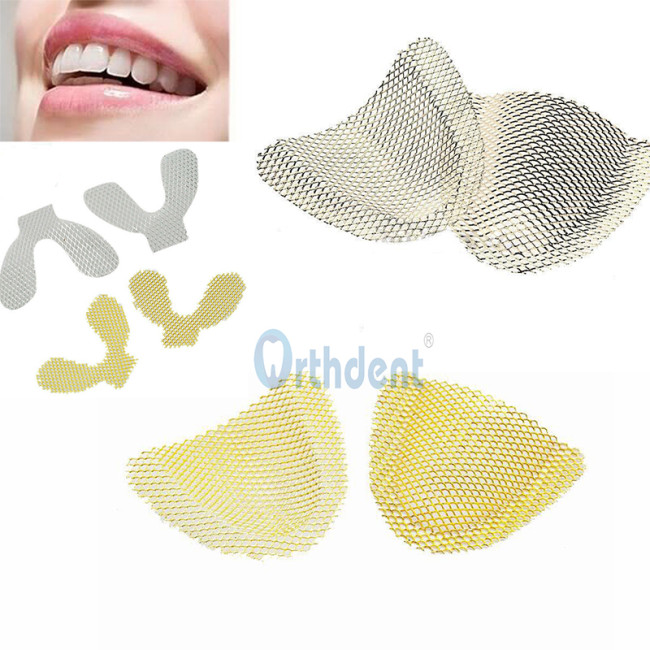 Orthdent 20Pcs/Bag Dental Impression Metal Net Tray Strengthen Upper/Lower Teeth 2Colors Dental Denture impression Kit materials