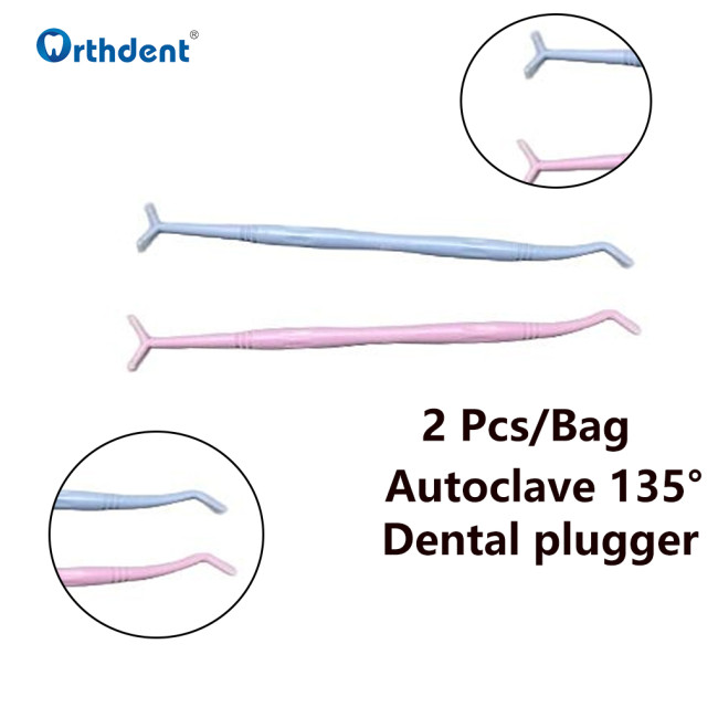2Pcs Dental Plugger Shaping Angle Plastic Resin Filler Autoclave Double Tips Dentistry Tool Dentist Materials