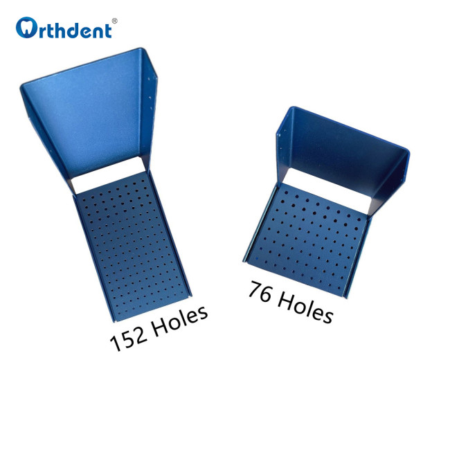 Orthdent Dental Burs Holder Blocks Autoclavable for polishing brush high low speed cup bur Block 76/152Hole Portable Dental Unit