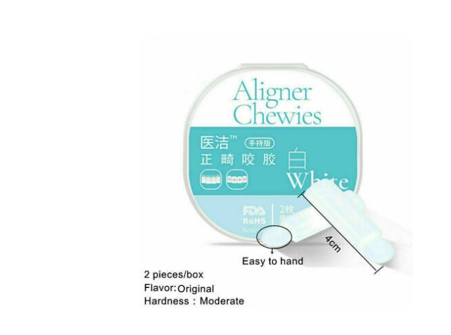 2Pcs/Box Dental Aligner Chewies Invisible Retainer Seater Orthodontic Stick Silicone Sticks Perfect Smile