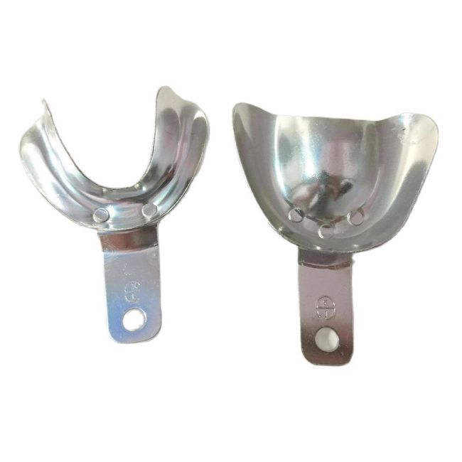 6Pcs/Set Dentistry Tray Aluminum Impresion Trays Autoclave Dental Denture Instrument