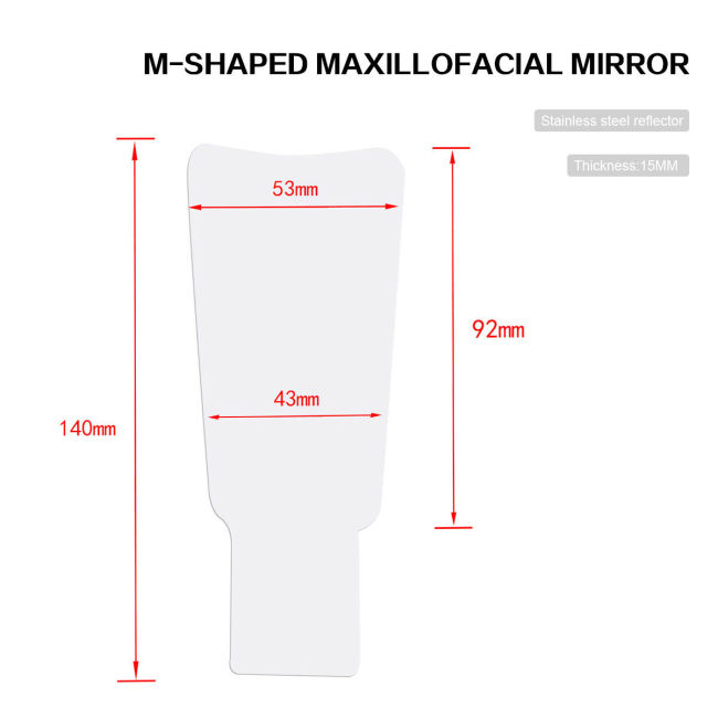 Orthdent 1Set Dental Defogging Electric Imaging Reflector Stainless Steel Defogging Imaging Reflector Oral Mirror LED Photo Mirror
