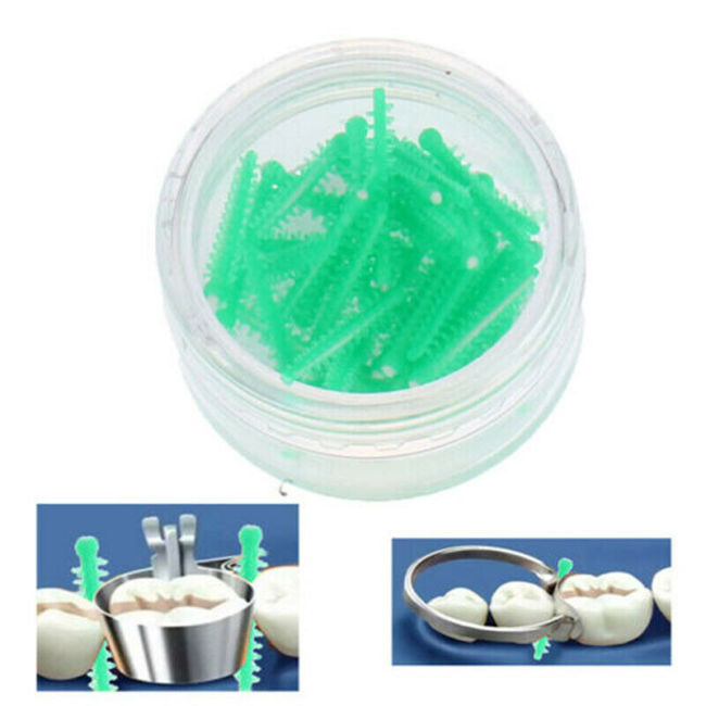 Orthdent 40Pcs/Box Dental Interdental Wedges Disposable Dental Adaptive Silicone Interdental Wedge Matrice Matrix Dental Cabinet
