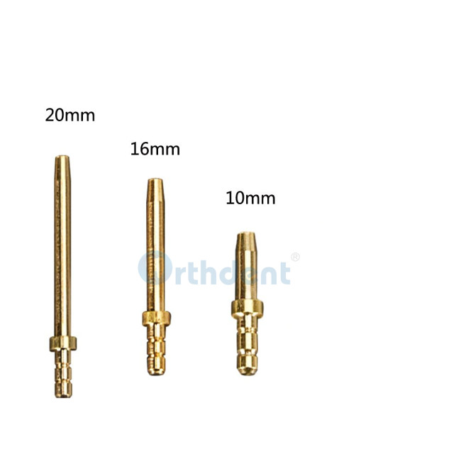 Orthdent 1000pcs/bag Dental Material Brass Dowel Pin with 1000pcs Sleeve Long Medium Short 20MM 16MM 10MM 3 Sizes Dental Equipments Tool