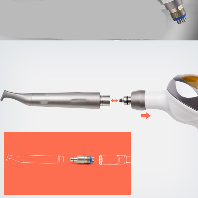 Dental Intraoral Air Polishing Coupler Sandblasting Teeth Polishing Prophy Airflow Jet Machine Fit Kavo/NSK Dentistry Cleaning