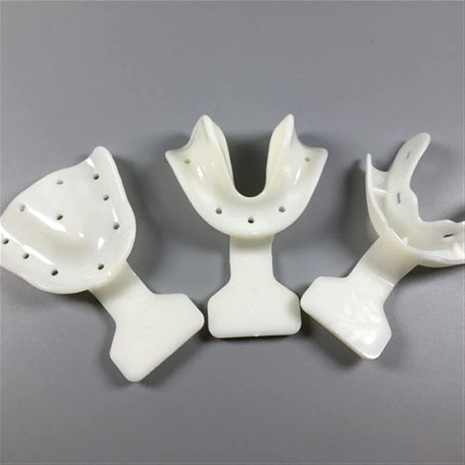 1 Set Dental Impressions Trays Full Mouth Edentulous Jaw Plastic Thermoform Autoclave Tray