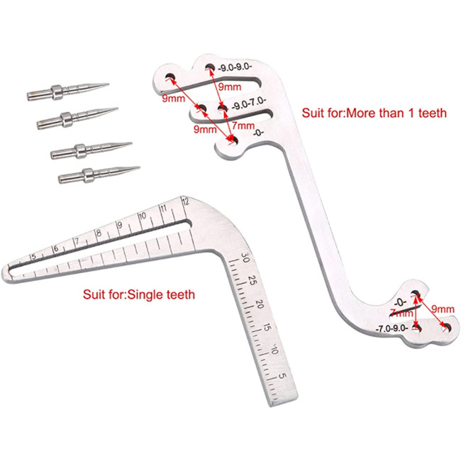 Dental Implant Surgery Instrument Oral Planting Locator Positioning Guide Drilling Angle Ruler Dentist Orthodontic Implant Tools