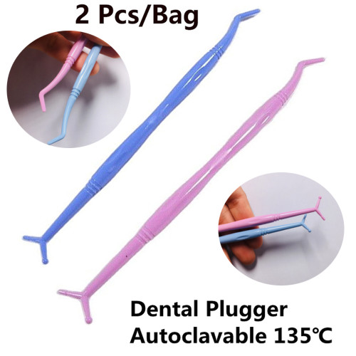 2Pcs Dental Plugger Shaping Angle Plastic Resin Filler Autoclave Double Tips Dentistry Tool Dentist Materials