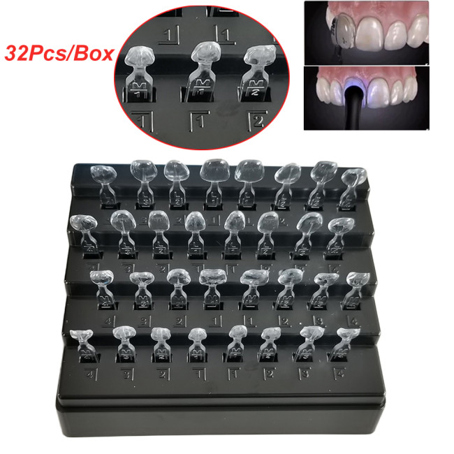 32 Pcs/Box Dental Porcelain Teeth Veneer Aesthetic Mould Composite Resin Anterior Fast Whitening Dentistry Orthodontic Materials