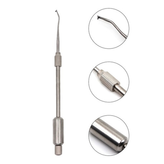 Orthdent 1Set Dental Crown Remover Tool Manual Control  Restoration 2 Tips Press Button Dentistry Oral Care Teeth Instrument