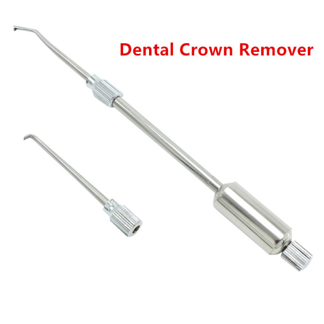 Orthdent 1Set Dental Crown Remover Tool Manual Control  Restoration 2 Tips Press Button Dentistry Oral Care Teeth Instrument
