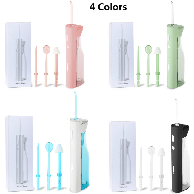 Portable Dental Oral Irrigator Flossing Water Flosser Cordless Tartar Remover Flusher USB Dentist Teeth Whitening Cleaning Tool