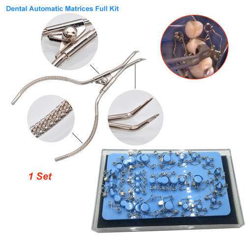 Orthdent 1 Set Dental Matrix German Automatic Matrices Auto Forming Set Full Kit For Teeth Replacement Dentist Instruments Tools