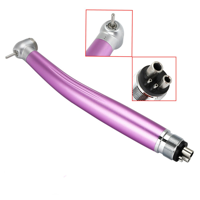 Orthdent Dental High Speed Handpiece Air Turbine Standard Push Button NSK Style Single Spray 2/4 Holes Colorful Dentistry Lab Tools