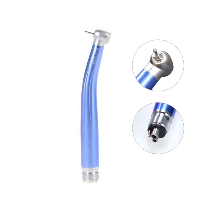 Orthdent Dental High Speed Handpiece Air Turbine Standard Push Button NSK Style Single Spray 2/4 Holes Colorful Dentistry Lab Tools