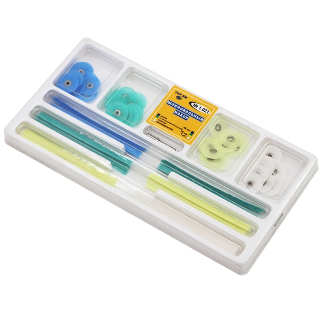 1 Box Dental Composites Polishing Kit Russia 1.021 Polish Stem Disc Strip Mandrel Resin Filling Dentistry Lab Orthodontic Materials