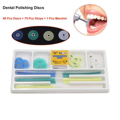 1 Box Dental Composites Polishing Kit Russia 1.021 Polish Stem Disc Strip Mandrel Resin Filling Dentistry Lab Orthodontic Materials