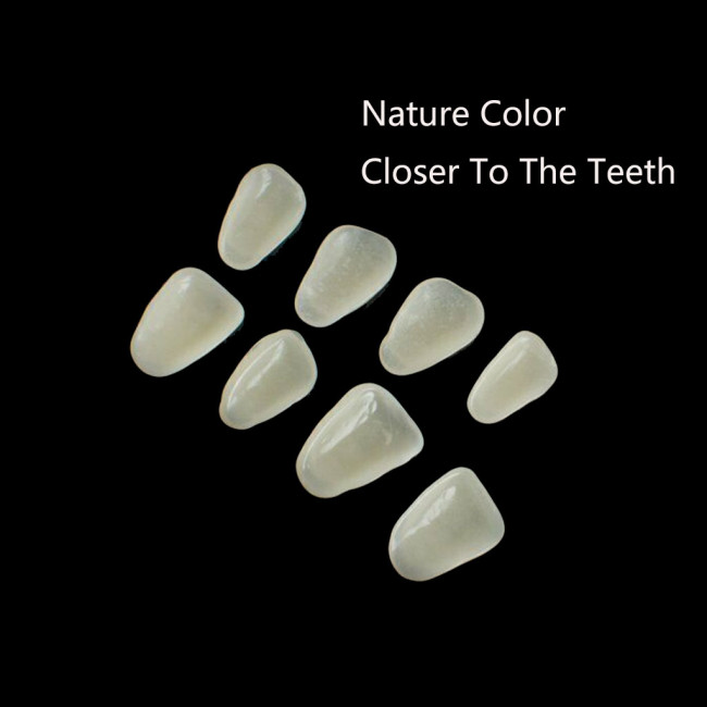 50Pcs/Bag Dental Veneers Ultra Thin Resin Anterior Teeth Temporary Crown Oral Dentures Dentistry Lab Repair Whitening Materials