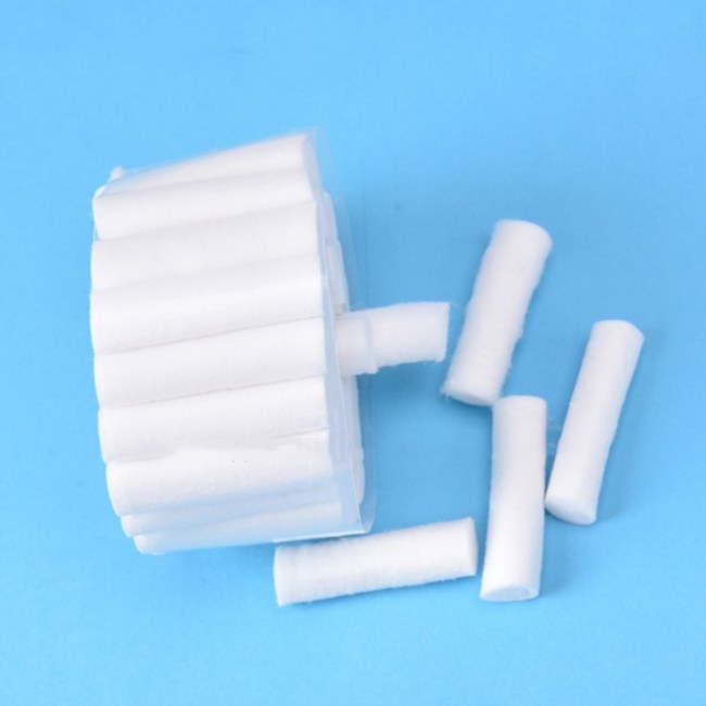  100Pcs/Bag Dental Disposable Cotton Rolls Tooth Care High-purity Absorbent Teeth Whitening Dentist Surgical Materials Consumable
